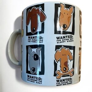 Dog-Themed Mug with Cartoon Designs